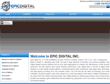 Tablet Screenshot of epicdigitalinc.com